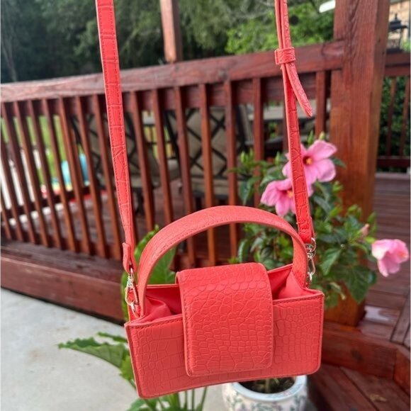 Coral Pink Mini Purse Small - Picture 3 of 12
